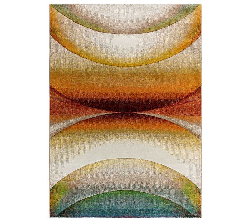 Tapis Abstrait Libet 40400 Beige/rouille/vert 140x200 Cm