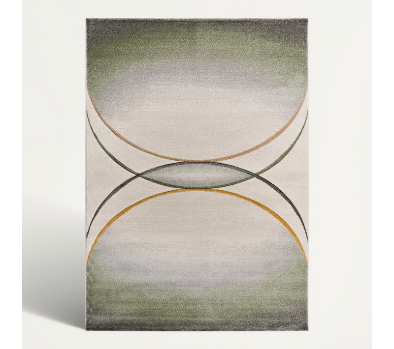 Tapis Moderne Libet 40401 Crème/vert/gris 140x200 Cm