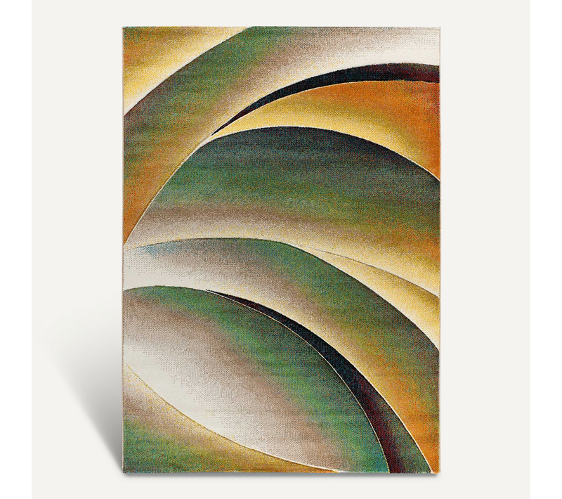 Tapis Moderne Libet 40409 Vert/rouille/beige 120x170 Cm