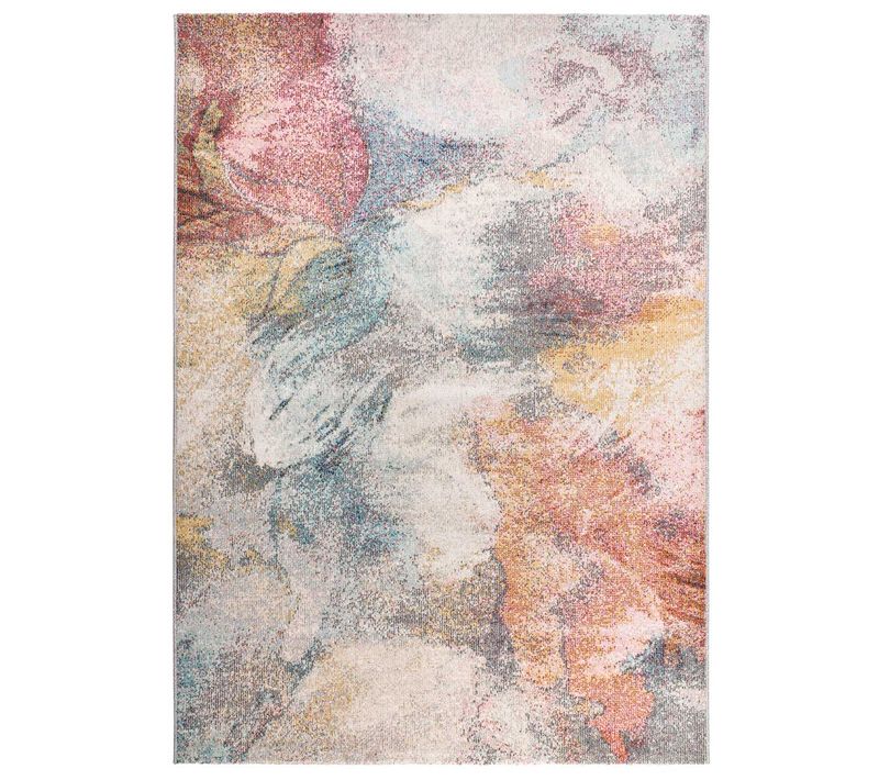 Tapis Extérieur Abstrait Samara 54575 Beige/rose/bleu 80x150 Cm