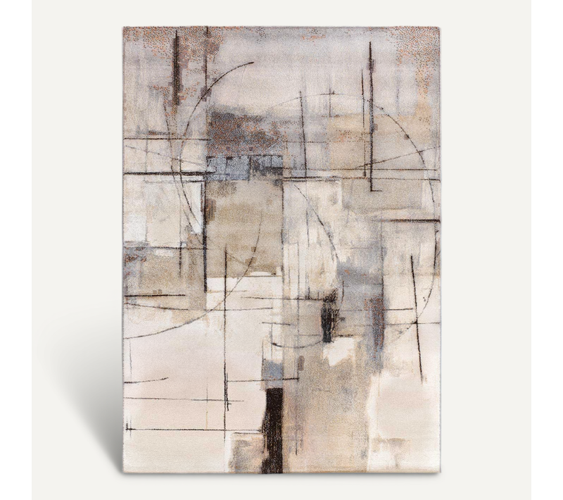 Tapis Abstrait Beruti 12921 Beige 80x150 Cm