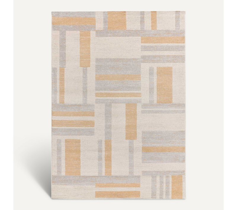 Tapis Géométrique Craft 12934 Beige 133x190 Cm