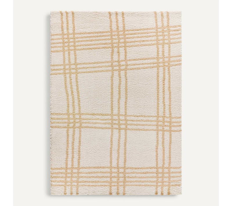 Tapis Shaggy Helia 8808 Beige 80x150 Cm