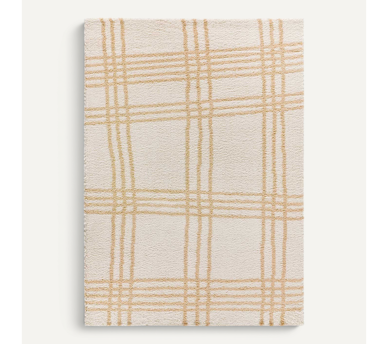 Tapis Shaggy Helia 8808 Beige 133x190 Cm