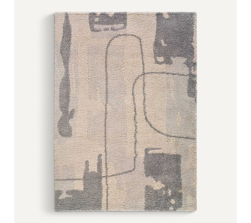 Tapis Shaggy Helia 8812 Gris/beige 160x230 Cm