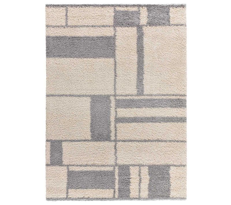 Tapis Shaggy Helia 8816 Beige/gris 160x230 Cm