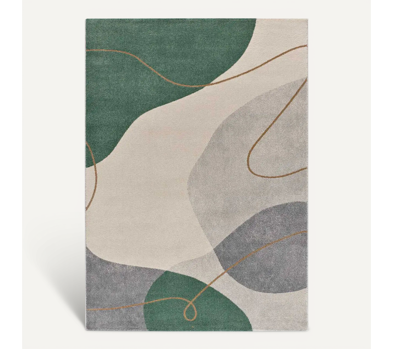 Tapis Abstrait Edesa 12900 Vert/beige 200x290 Cm