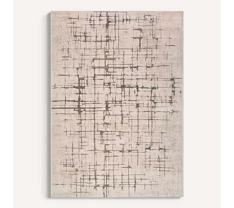 Tapis Moderne Ceres 28001 Crème / Marron 133x190 Cm