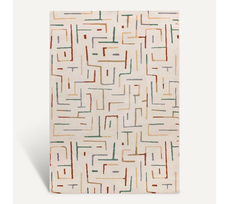 Tapis Géométrique Beruti 12925 Beige/multicolore 200x290 Cm