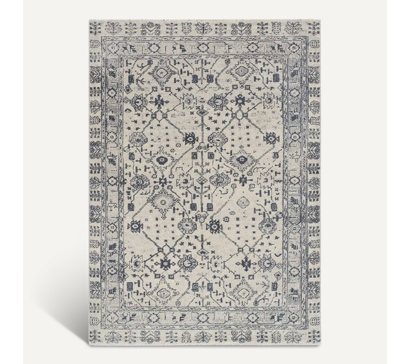Tapis Vintage Siroco 16803 Bleu / Crème 160x230 Cm