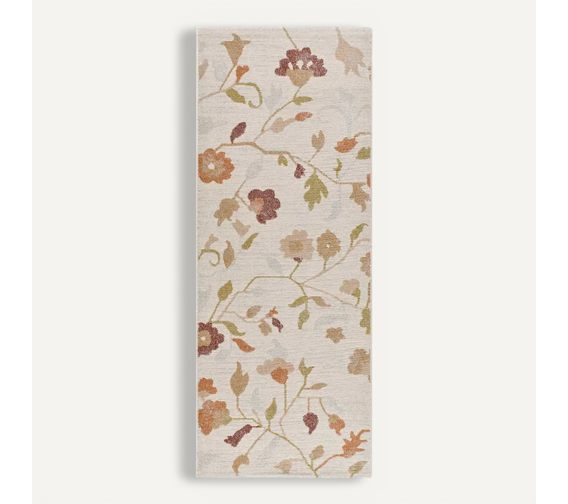 Tapis Motifs Floraux Tamaris 16807 Multicolore / Beige 80x200 Cm