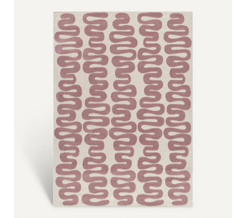 Tapis Moderne Flashy 25409 Rose 120x170 Cm
