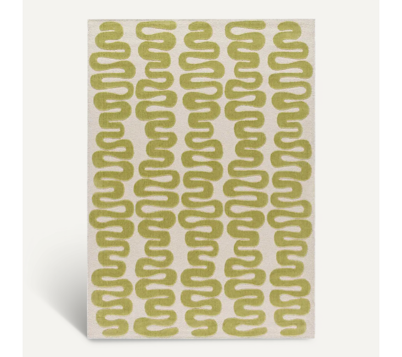 Tapis Moderne Flashy 25409 Vert 120x170 Cm