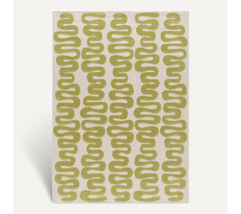 Tapis Moderne Flashy 25409 Vert 160x230 Cm