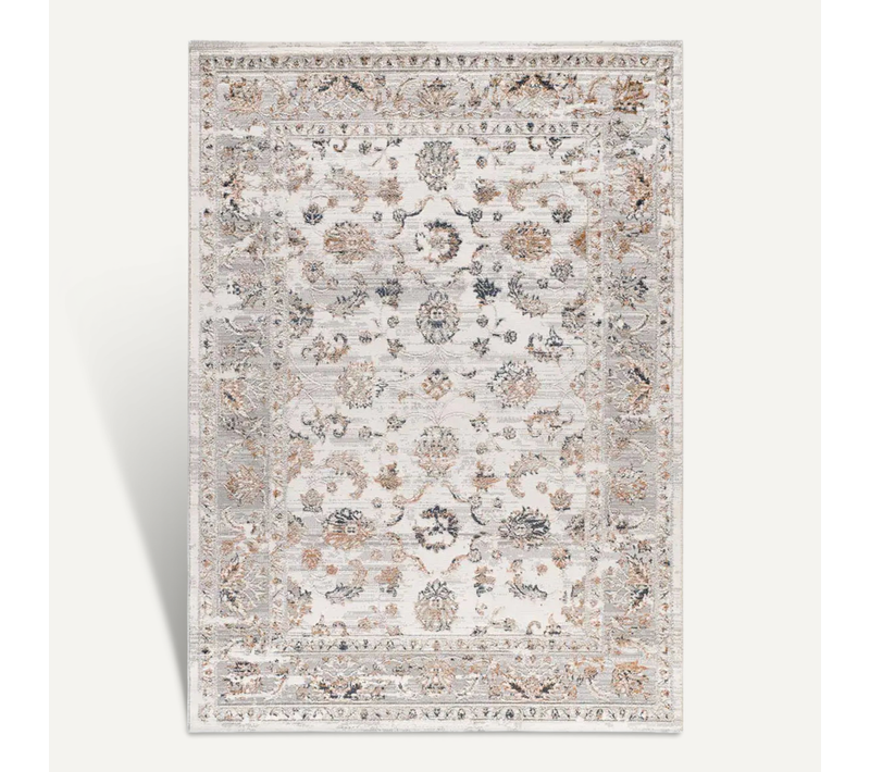 Tapis Vintage Á Relief Keops 6408 Beige/rouille/bleu 134x200 Cm