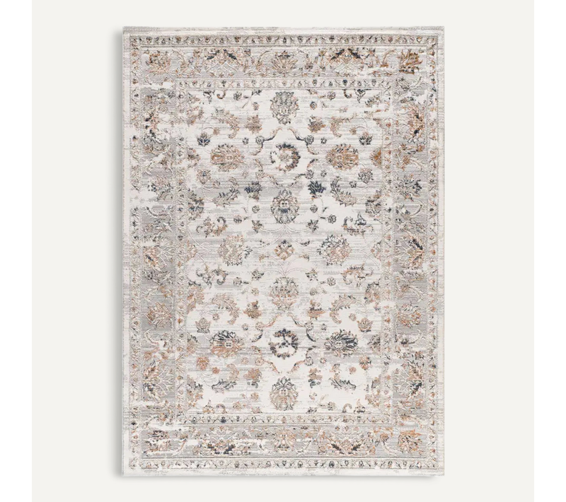 Tapis Vintage Á Relief Keops 6408 Beige/rouille/bleu 154x230 Cm