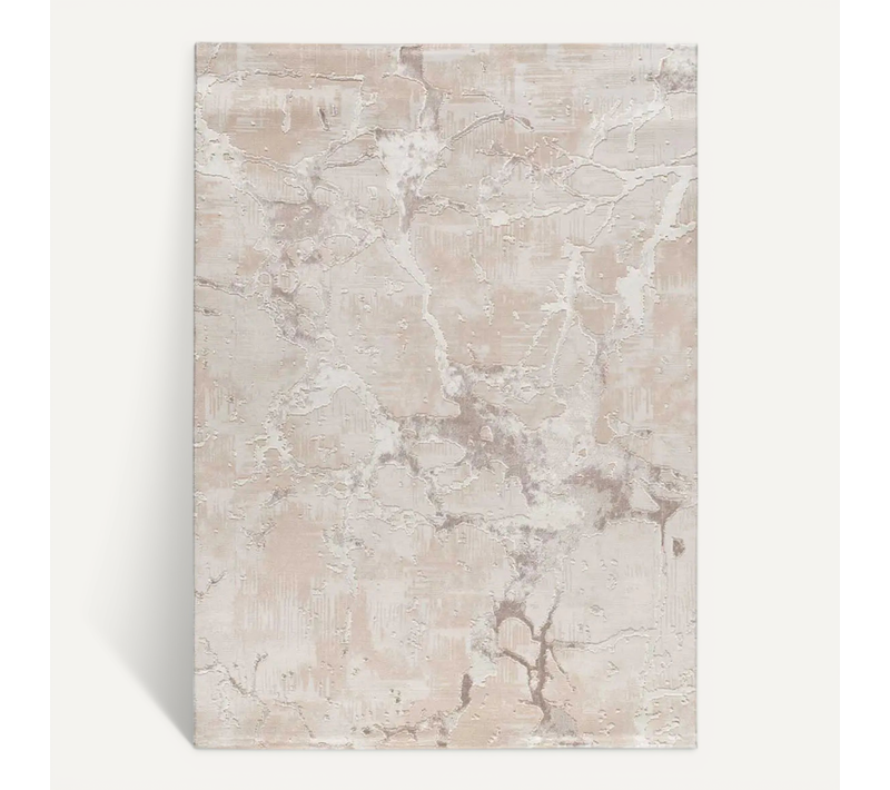 Tapis Effet Marbre à Relief Oris 4208 Beige 192x290 Cm