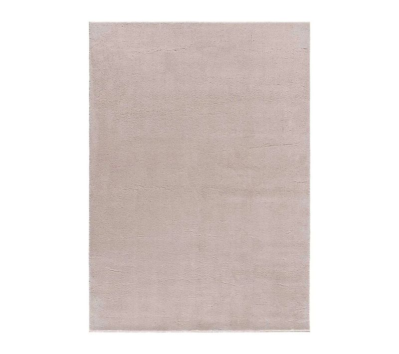 Tapis Lavable Uni Loft Liso Rose Poudré 60x120 Cm