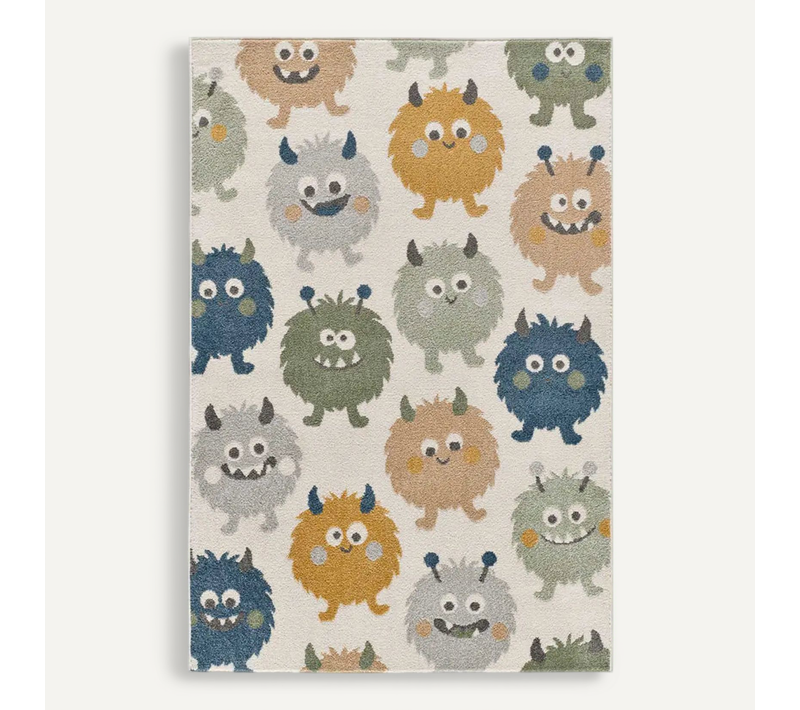 Tapis Enfant Monstres Ronds Beats 40501 Multicolore 120x170 Cm