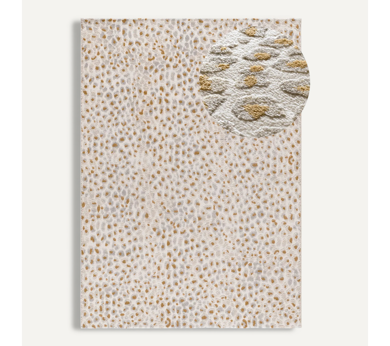 Tapis Moderne À Relief Amara 13001 Gris/crème 133x190 Cm