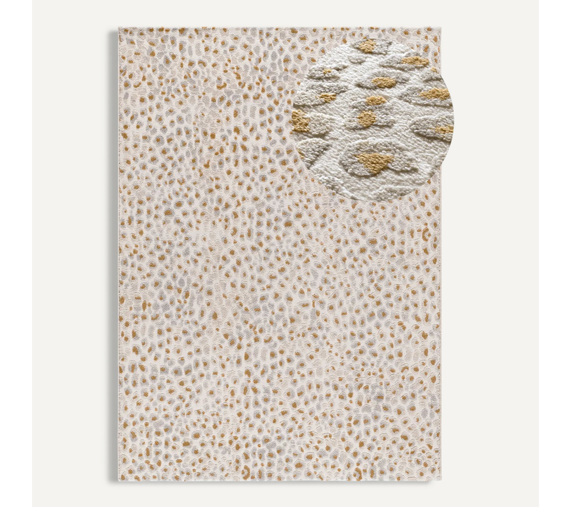Tapis Moderne À Relief Amara 13001 Gris/crème 200x290 Cm