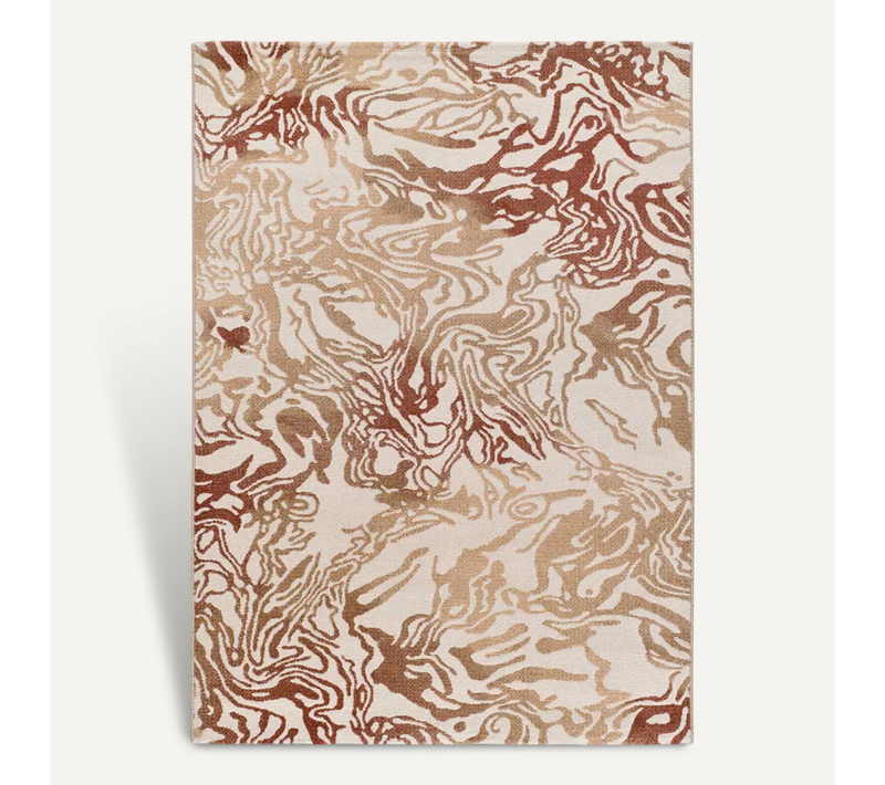 Tapis Abstrait Astra 13004 Rouille/beige 133x190 Cm