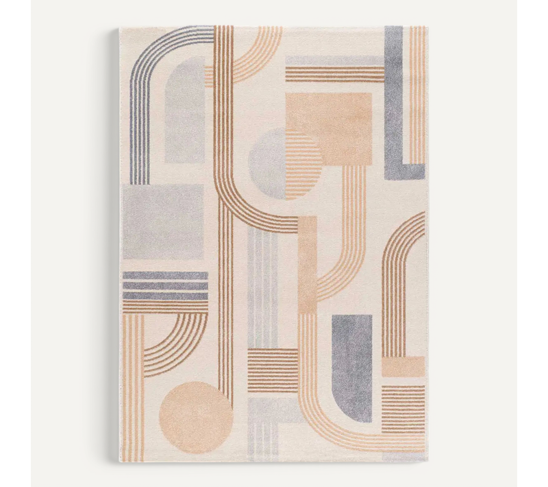 Tapis Géométrique Astra 13014 Beige/multicolore 200x290 Cm
