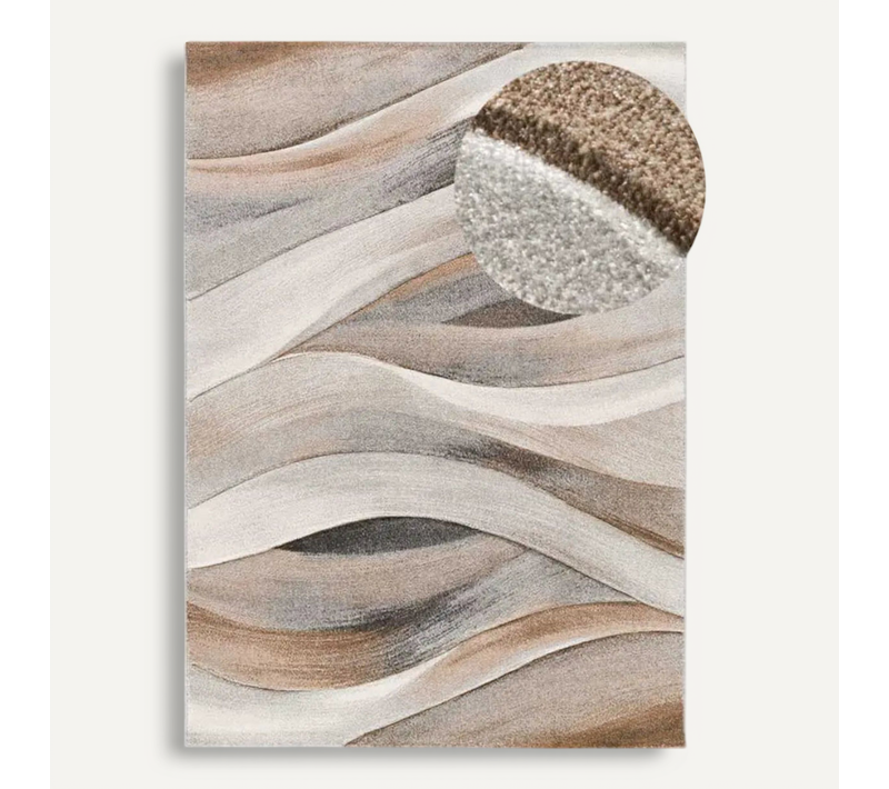 Tapis Abstrait Badet 40126 Beige/marron 140x200 Cm