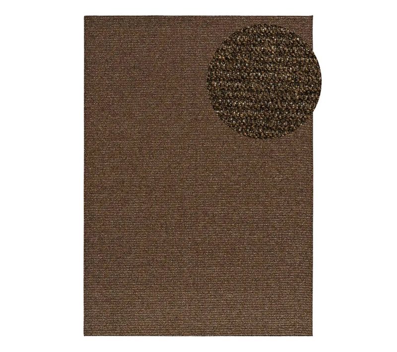 Tapis Lavable Uni Bouclé Lumen Liso Marron 160x230 Cm