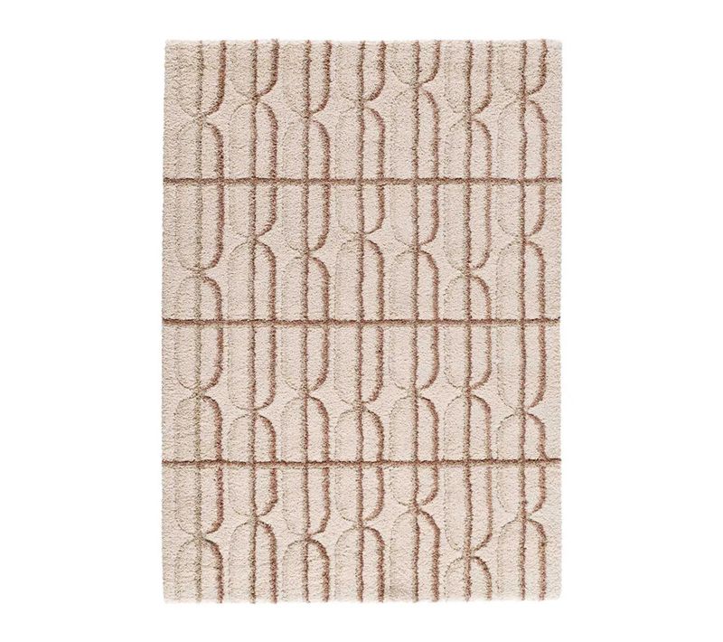 Tapis Enfant Shaggy Scandinave Ember 69412 Crème / Rose 120x170 Cm