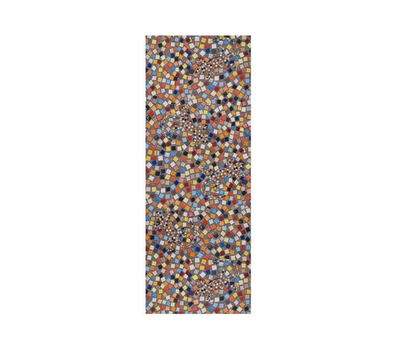 Tapis De Cuisine Mosaïque Ricci Telesas Multicolore 52x100 Cm