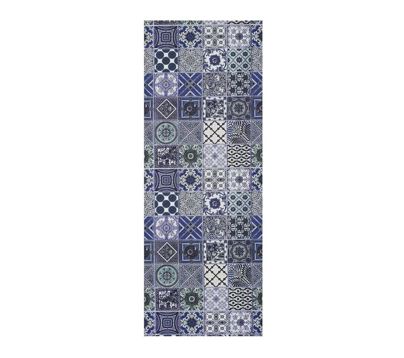 Tapis De Cuisine Bohème Sprinty Ceramics Bleu/gris 52x100 Cm