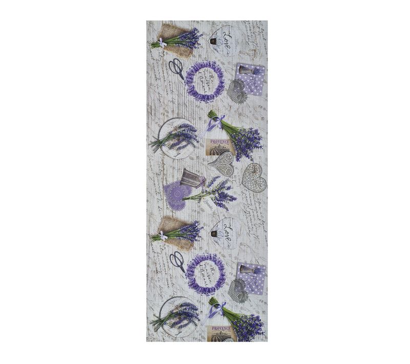 Tapis De Cuisine Lavande Sprinty Provence Violet/gris 52x200 Cm