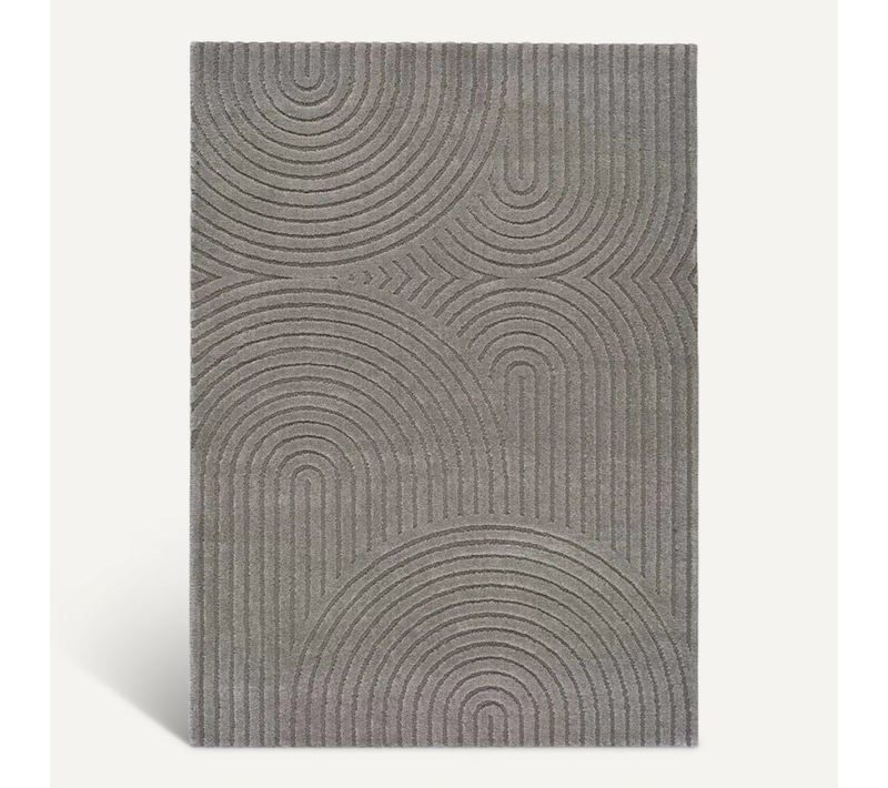 Tapis Scandinave à Relief Lina 59602 Gris 120x170 Cm