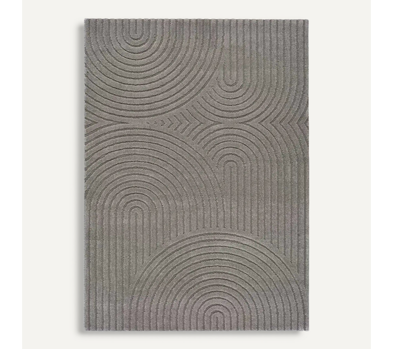 Tapis Scandinave à Relief Lina 59602 Gris 160x230 Cm