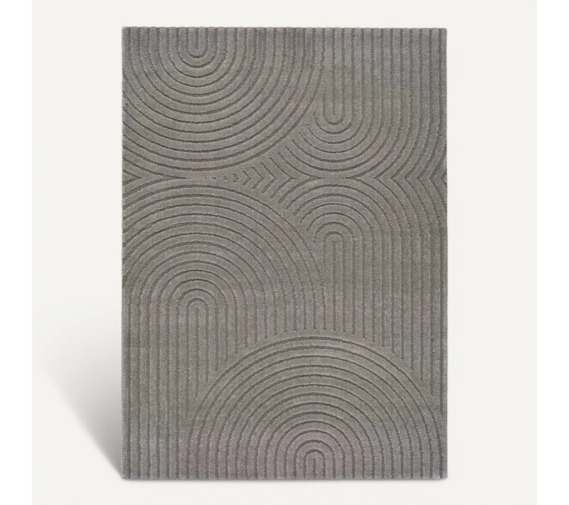Tapis Scandinave À Relief Lina 59602 Gris 200x290 Cm