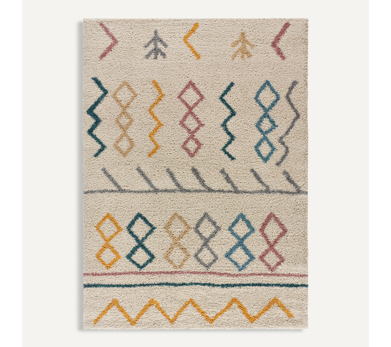 Tapis Berbère Ulai 8653 Beige/multicolore 133x190 Cm