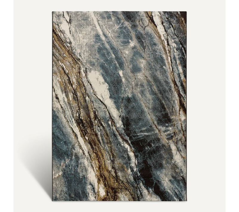 Tapis Effet Marbre Marmol Madera 12312 Gris 160x230 Cm