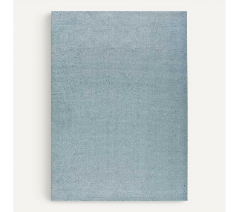 Tapis Lavable Uni Loft Liso Bleu 60x120 Cm
