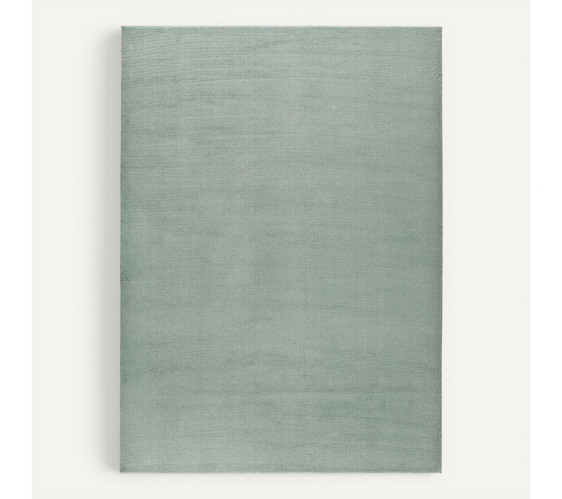 Tapis Lavable Uni Loft Liso Vert 80x150 Cm