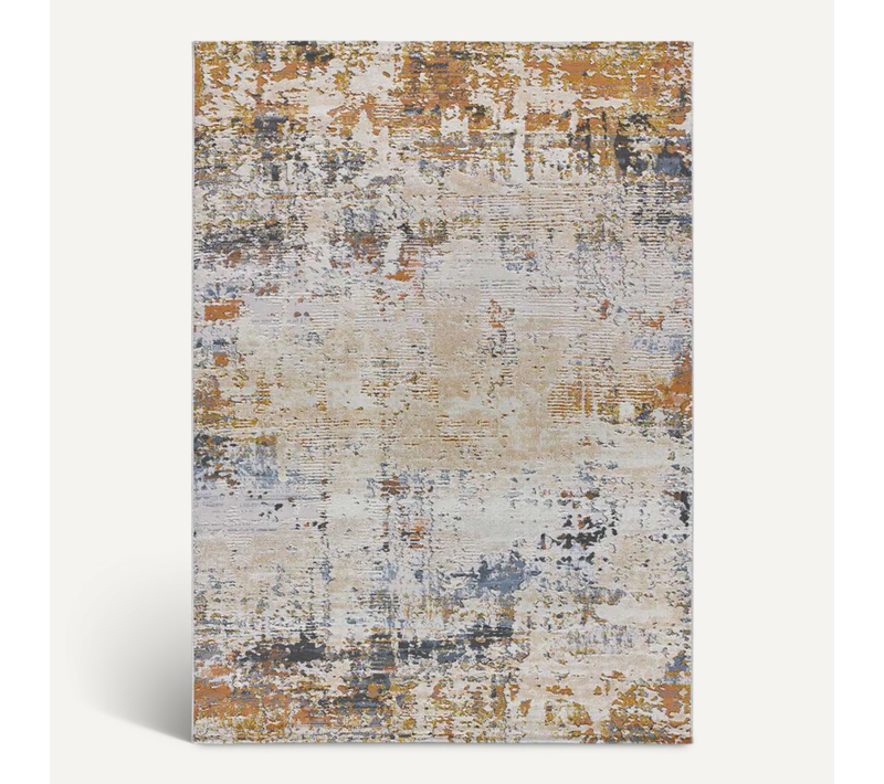 Tapis Abstrait Amsterdam 3232 Beige/cuivre/bleu 192x290 Cm
