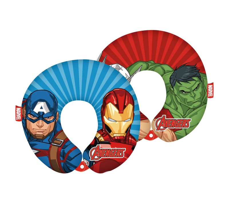 Coussin Tour De Cou - Avengers Iron Man, Captain America, Thor Et Hulk