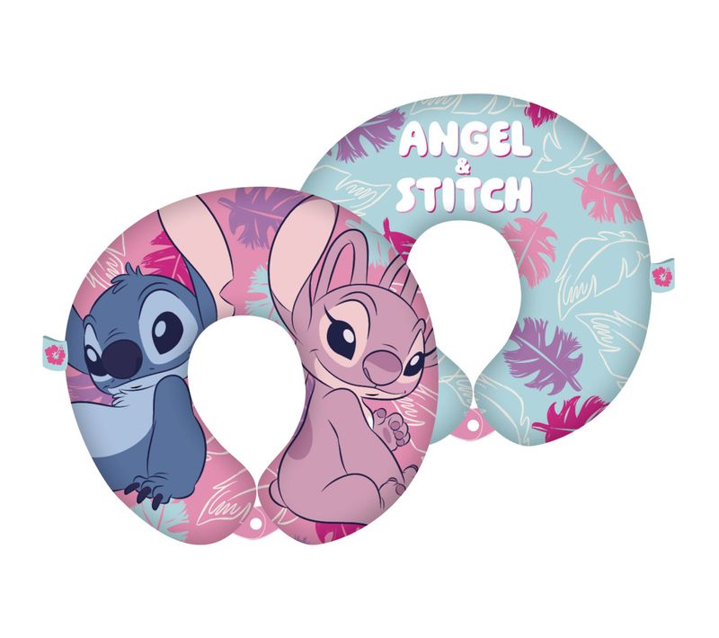 Coussin Tour De Cou 28x28x6 Cm Stitch et Angel (lilo et Stitch)