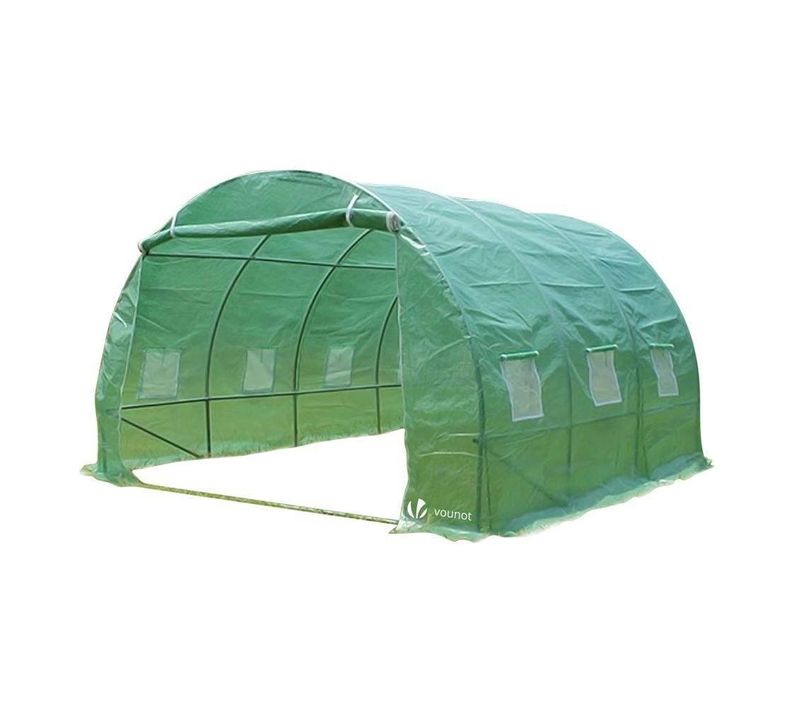 Serre De Jardin Tunnel 9m2 En Acier Galvanise