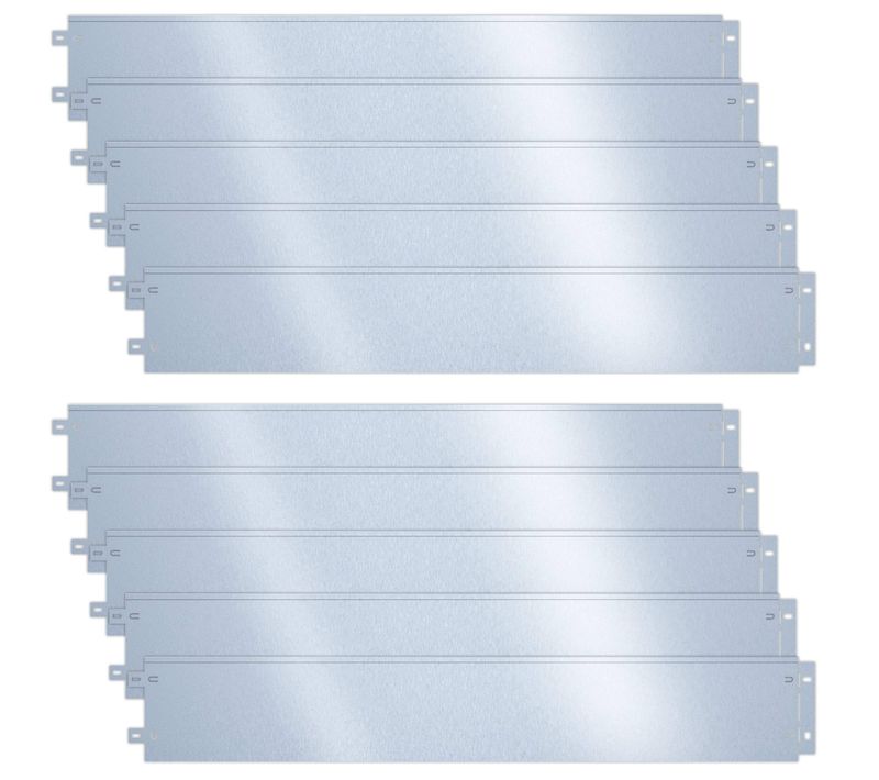 Lot De 10 Bordure De Jardin En Métal Galvanisé Flexible 100x18cm