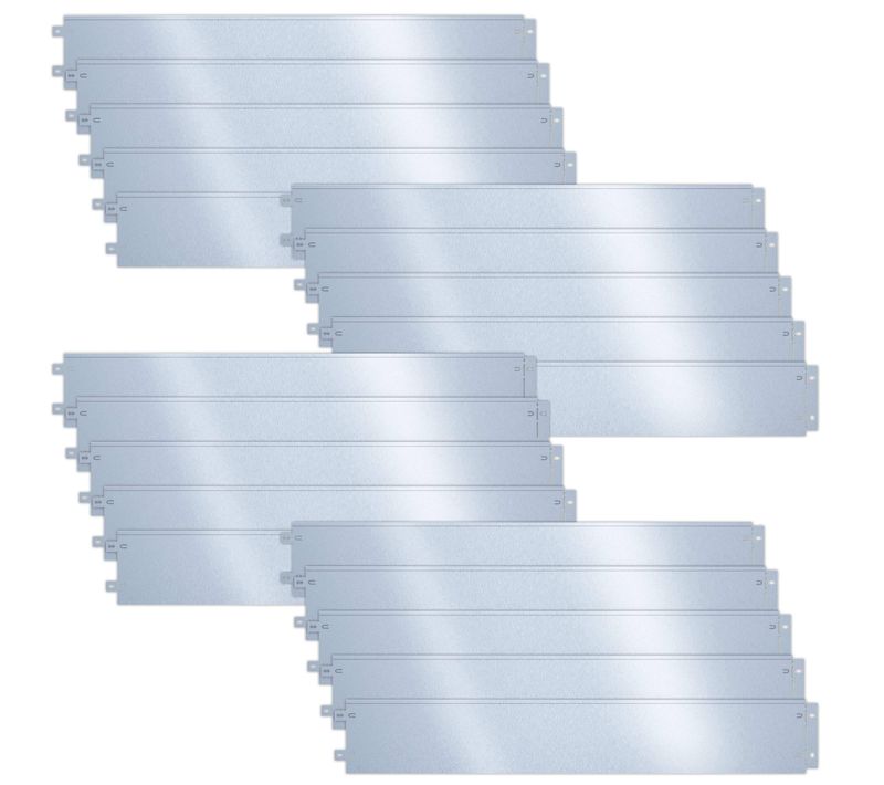 Lot De 20 Bordure De Jardin En Métal Galvanisé Flexible 100x18cm