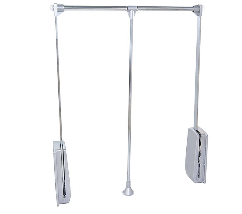 Penderie Rabattable Chromée Pour Armoire Hang Largeur Réglable De 60 à 83 Cm