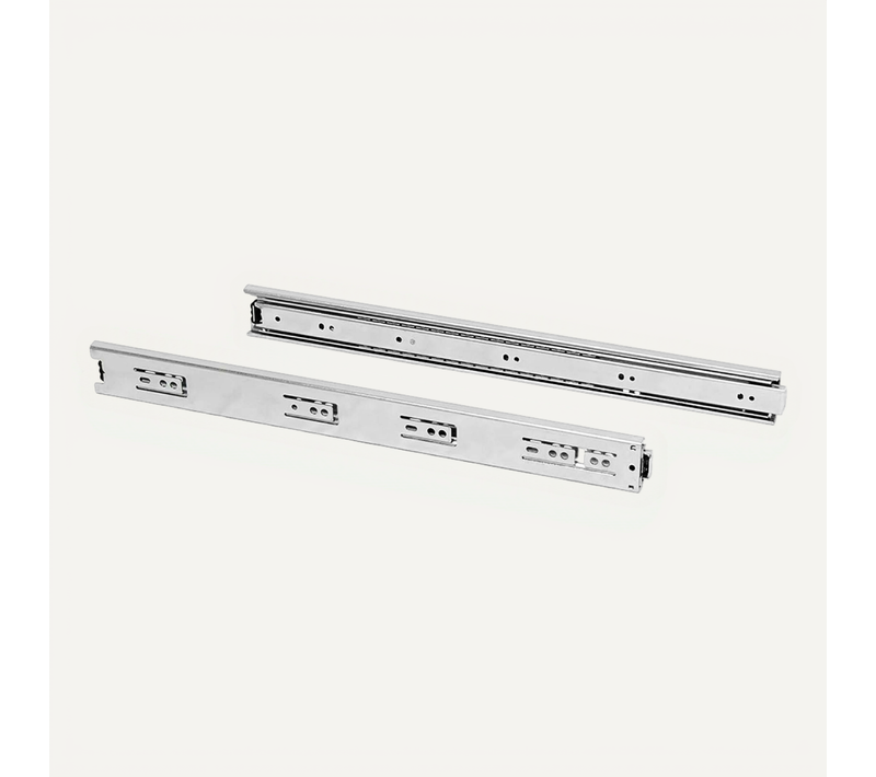 (1 Kit) Paire De Coulisses Pour Tiroires, À Billes, 45 X 500 Mm, À Sortie Totale,