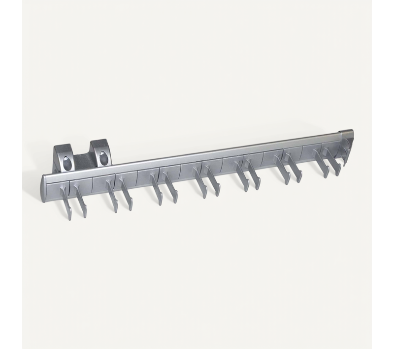 (1 Unite) Porte-ceintures Latéral Extractible Pour Armoire, 447 Mm, Aluminium Et