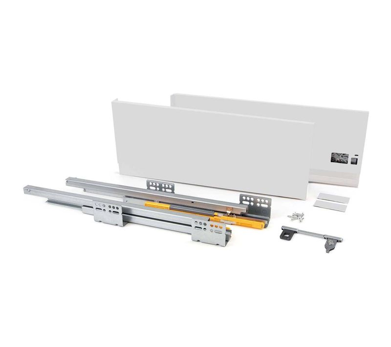 Kit Tiroir Blanc Meuble Cuisine Et Salle De Bain Concept Pour Tiroir De 40 X 18.5 Cm
